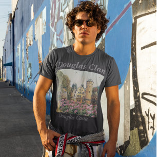 Scottish Clan Douglas's Douglas Castle Painting T-Shirt