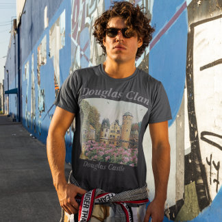 Scottish Clan Douglas's Douglas Castle Painting T-Shirt