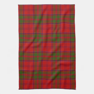 Scottish Clan Drummond Tartan Plaid Tea Towel