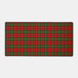 Scottish Clan Dunbar Tartan Plaid Desk Mat