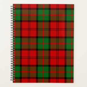 Scottish Clan Dunbar Tartan Plaid Planner