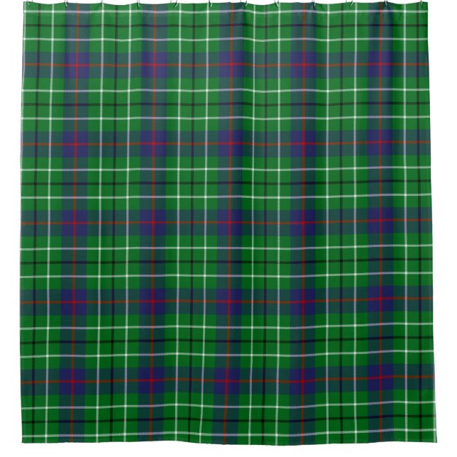 Scottish Clan Duncan Tartan Plaid Shower Curtain (Front)