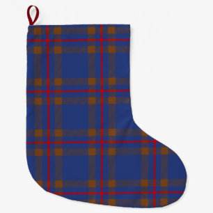 Scottish Clan Elliot Tartan Plaid Large Christmas Stocking