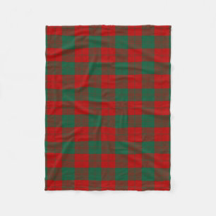 Scottish Clan Erskine Tartan Plaid Fleece Blanket