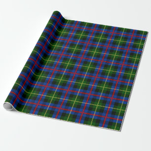 Scottish Clan Farquharson Tartan Plaid Wrapping Paper