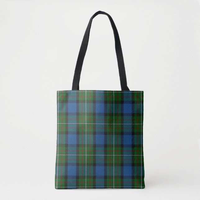 Scottish Clan Fergusson Ferguson Tartan Plaid Tote Bag (Front)