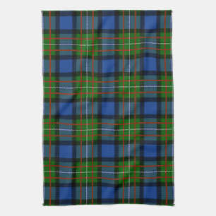 Scottish Clan Fergusson Tartan Plaid Tea Towel
