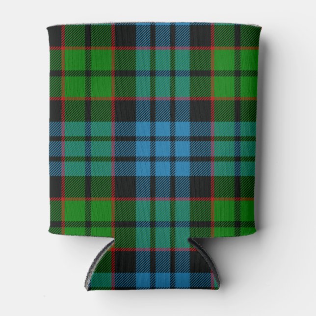 Scottish Clan Fletcher Tartan Plaid Can Cooler (Front)
