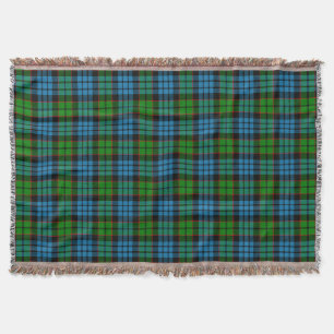 Scottish Clan Fletcher Tartan Plaid Throw Blanket