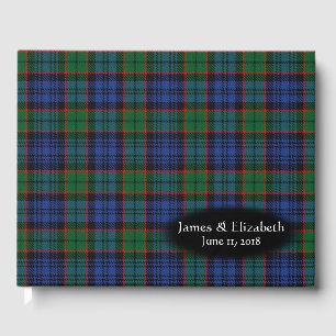 Scottish Clan Fletcher Tartan Plaid Wedding Guest Book