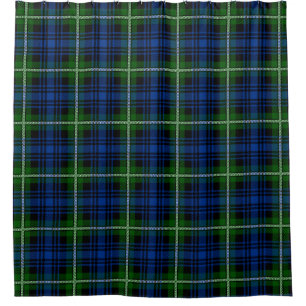 Scottish Clan Forbes Tartan Plaid Shower Curtain
