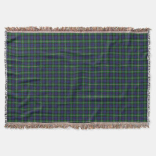 Scottish Clan Forbes Tartan Throw Blanket