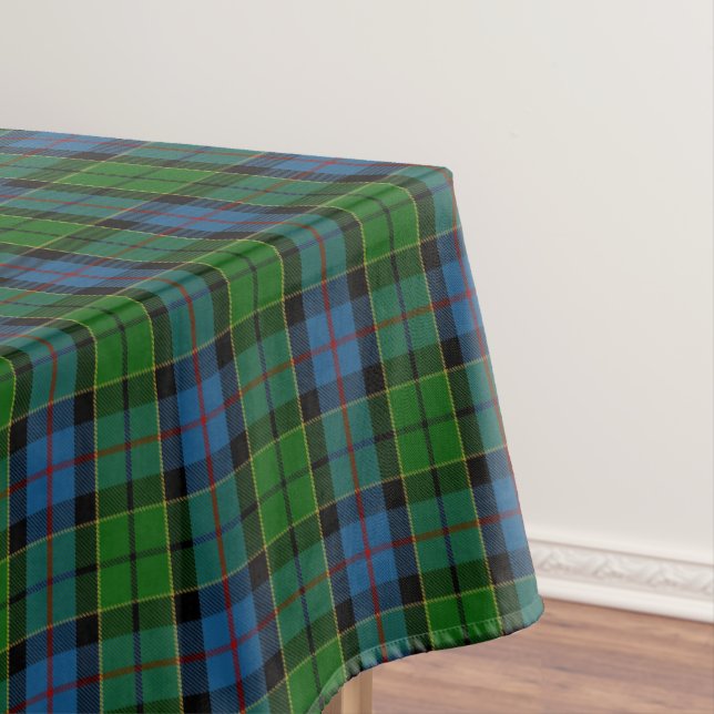 Scottish Clan Forsyth Forsythe Tartan Tablecloth (In Situ)