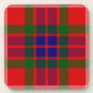 Scottish Clan Fraser of Lovat Tartan Plaid Coaster