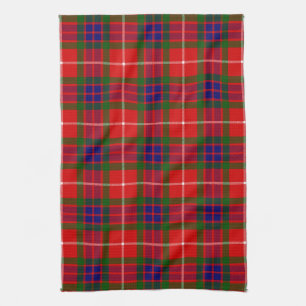 Scottish Clan Fraser of Lovat Tartan Plaid Tea Towel