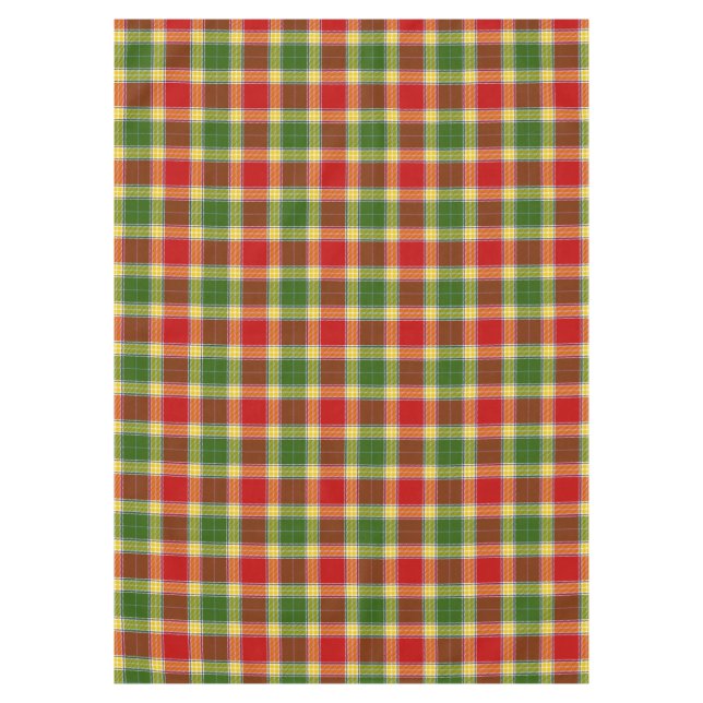 Scottish Clan Gibson Tartan Plaid Tablecloth (Front)