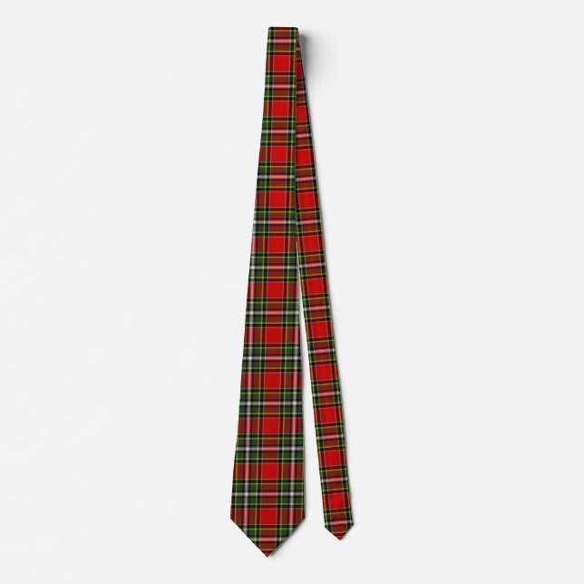 Scottish Clan Gillespie Tartan Plaid Tie (Front)