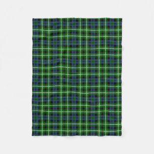 Scottish Clan Graham Tartan Plaid Fleece Blanket