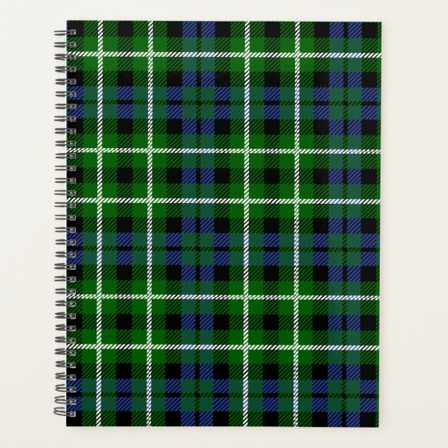 Scottish Clan Graham Tartan Plaid Planner (Front)