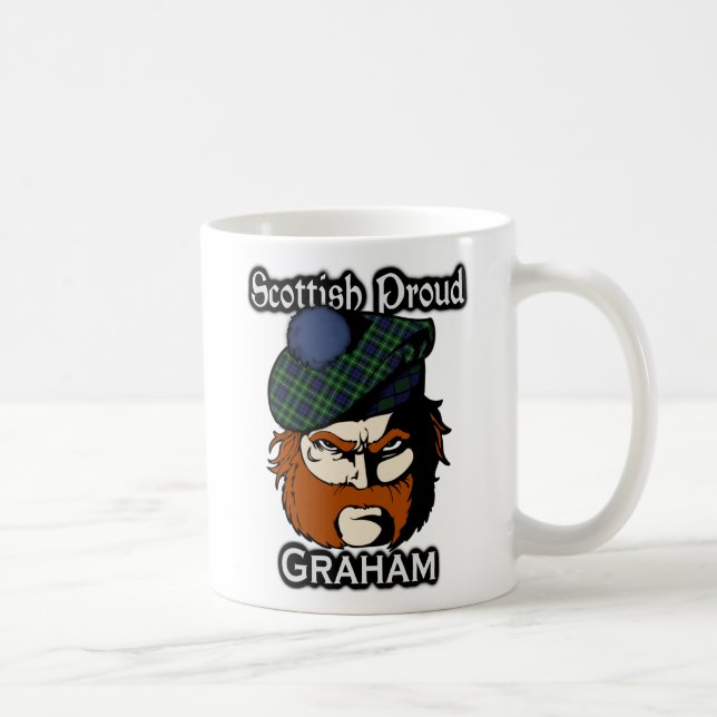 Scottish Clan Graham Tartan Scottish Coffee Mug (Right)