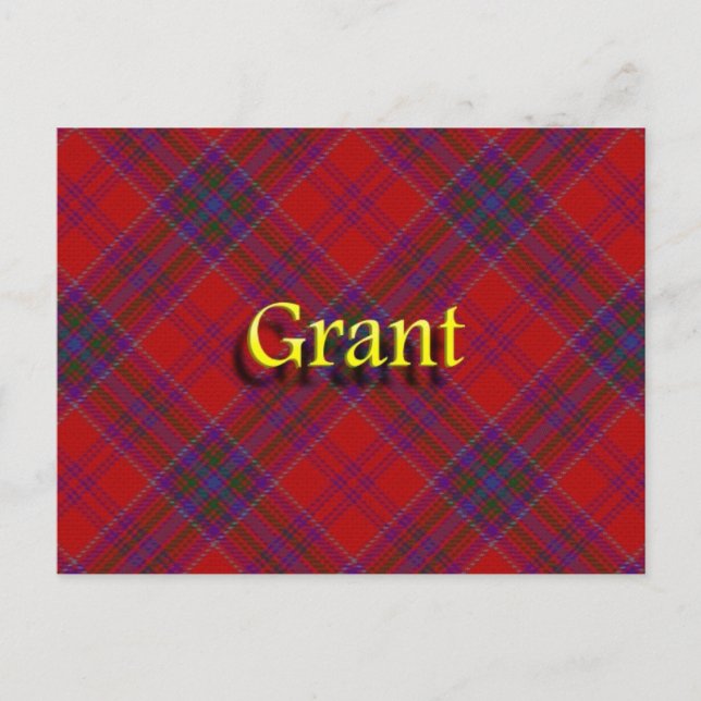 Scottish Clan Grant Postcard (Front)
