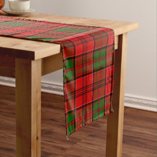 Scottish Clan Grant Tartan Plaid Long Table Runner