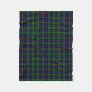 Scottish Clan Gunn Classic Tartan Fleece Blanket