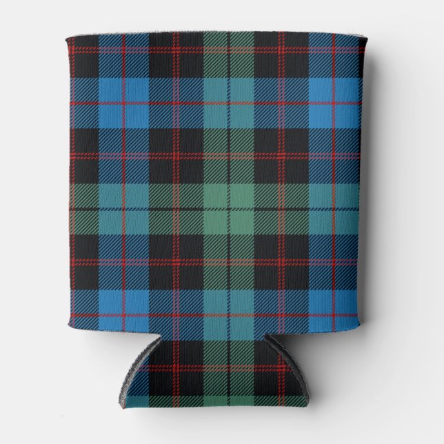 Scottish Clan Guthrie Tartan Plaid Can Cooler (Front)