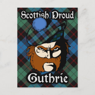 Scottish Clan Guthrie Tartan Postcard
