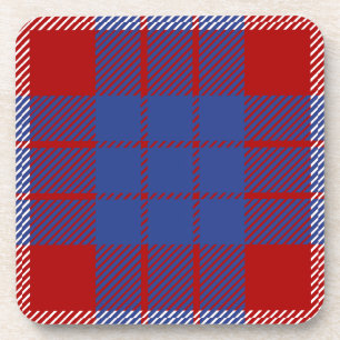 Scottish Clan Hamilton Tartan Plaid Coaster