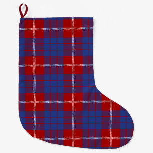 Scottish Clan Hamilton Tartan Plaid Large Christmas Stocking