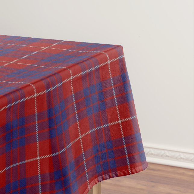 Scottish Clan Hamilton Tartan Tablecloth (In Situ)