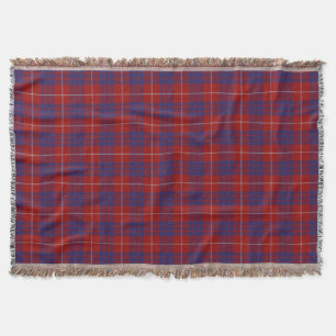 Scottish Clan Hamilton Tartan Throw Blanket