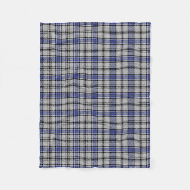Scottish Clan Hannay Classic Tartan Fleece Blanket (Front)