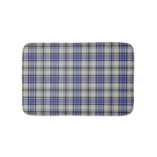 Scottish Clan Hannay Tartan Plaid Bath Mat (Front)