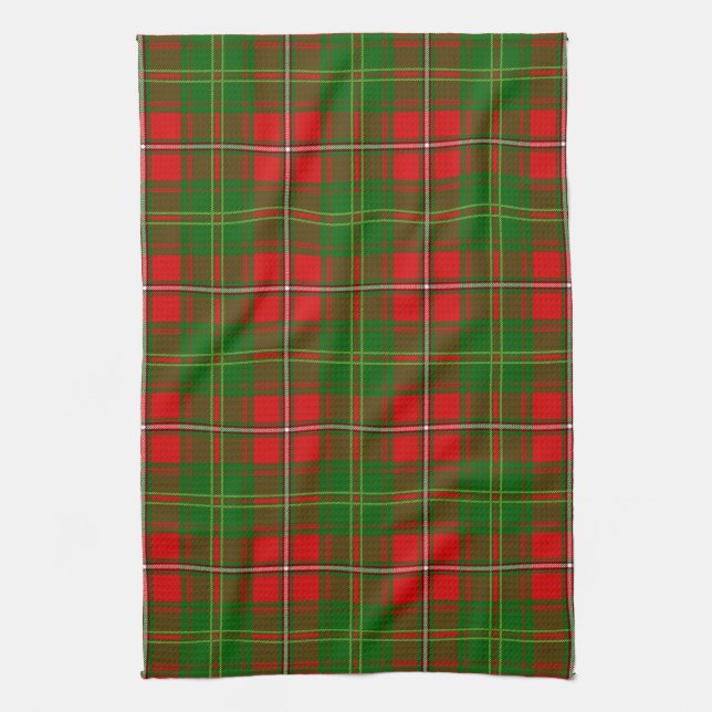 Scottish Clan Hay Tartan Plaid Tea Towel (Vertical)