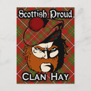 Scottish Clan Hay Tartan Postcard