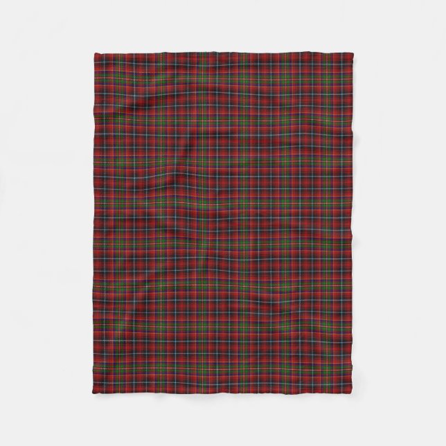 Scottish Clan Innes Classic Tartan Fleece Blanket (Front)