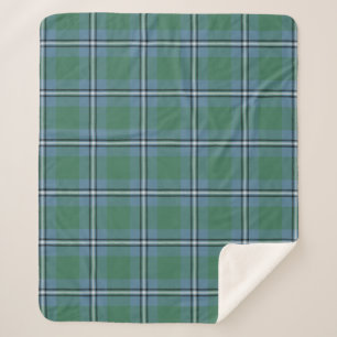 Scottish Clan Irvine of DrumTartan Plaid Sherpa Blanket