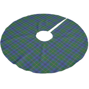 Scottish Clan Johnstone Johnston Tartan Brushed Polyester Tree Skirt