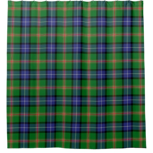 Scottish Clan Jones Tartan Plaid Shower Curtain (Front)