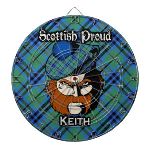 Scottish Clan Keith Tartan Dartboard