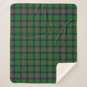 Scottish Clan Kennedy Tartan Plaid Sherpa Blanket