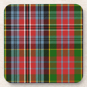 Scottish Clan Kidd Tartan Plaid Coaster