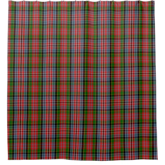 Scottish Clan Kidd Tartan Plaid Shower Curtain (Front)