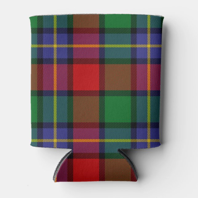 Scottish Clan Kilgore Tartan Plaid Can Cooler (Front)