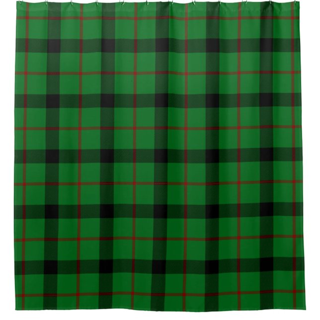 Scottish Clan Kincaid Tartan Plaid Shower Curtain (Front)