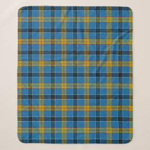 Scottish Clan Laing Tartan Plaid Sherpa Blanket