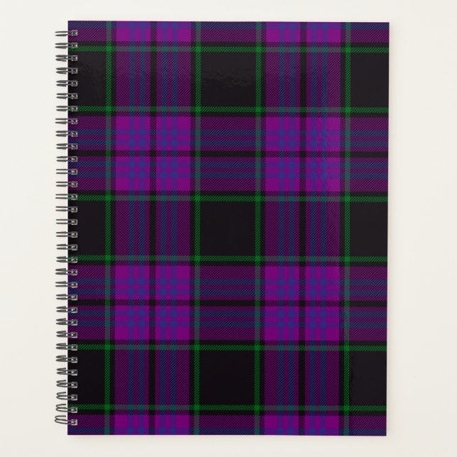 Scottish Clan Laird Tartan Plaid Planner (Front)