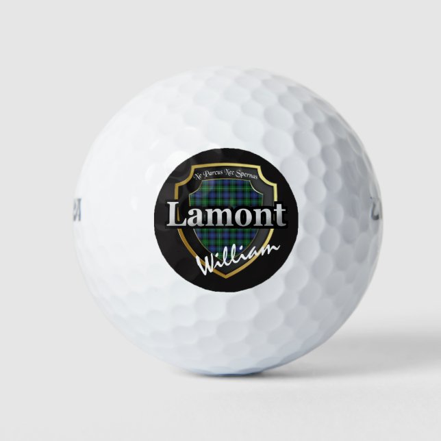 Scottish Clan Lamont Personalise Your Name Golf Balls (Front)